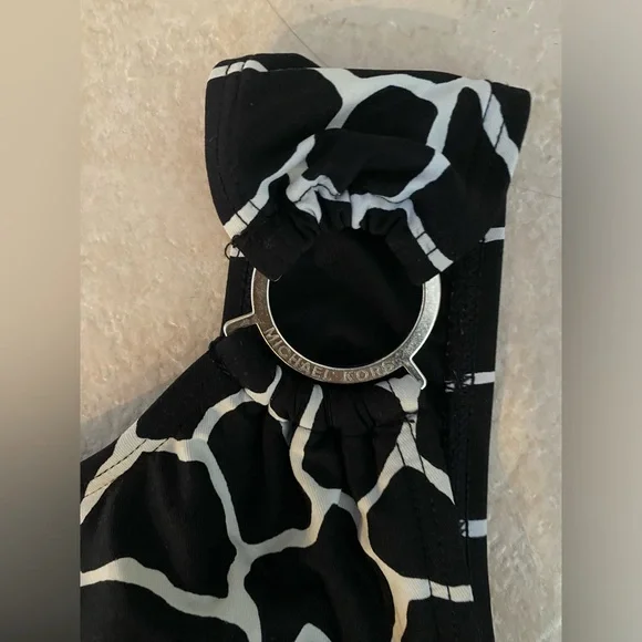 Michael Kors One Shoulder One Piece Swimsuit - Size 10 - Picture 3 of 9